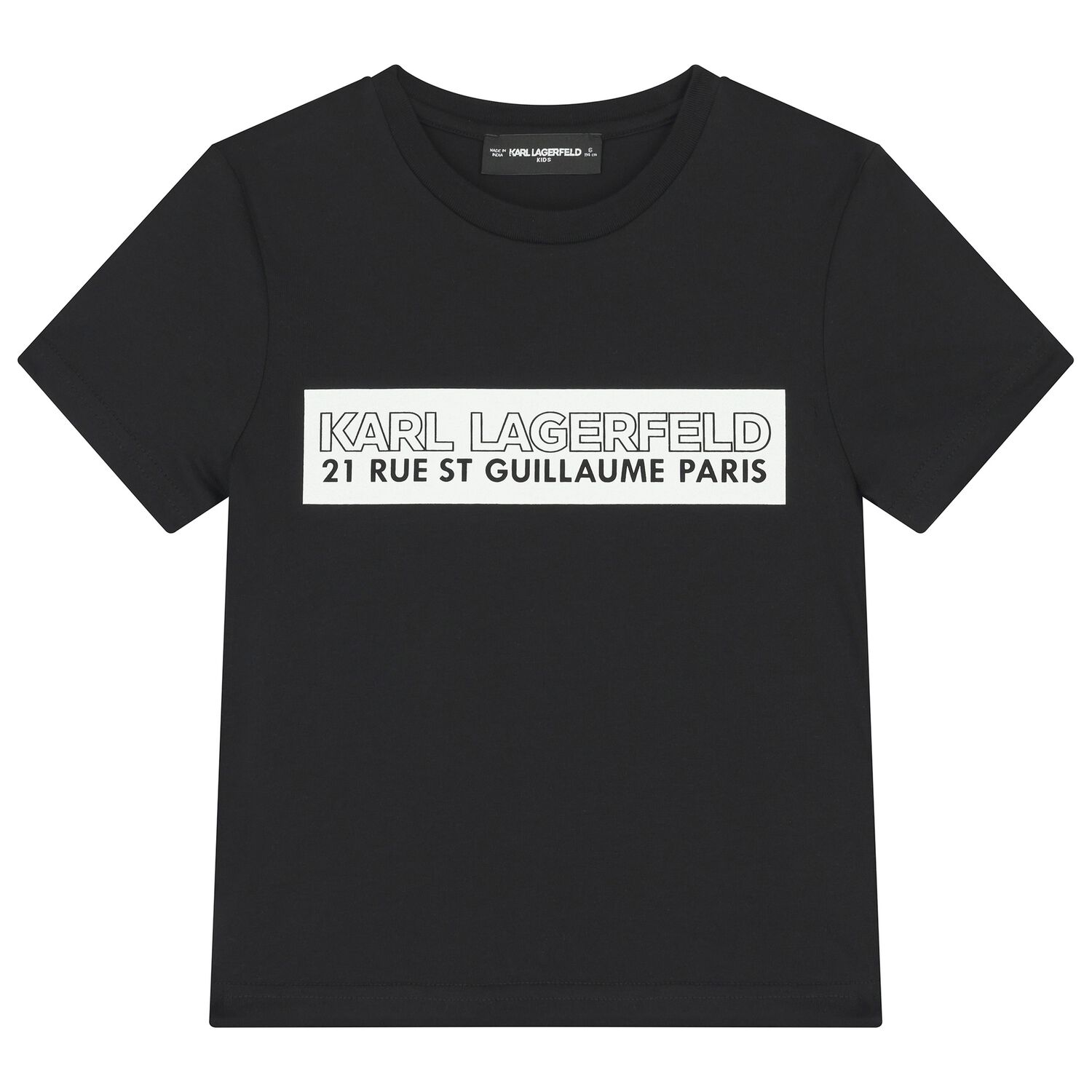 Boys Black Logo T-Shirt, 1, hi-res