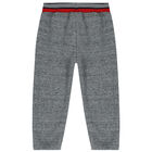 Younger Boys Red, Navy Blue & Grey 3 Piece Tracksuit, 1, hi-res