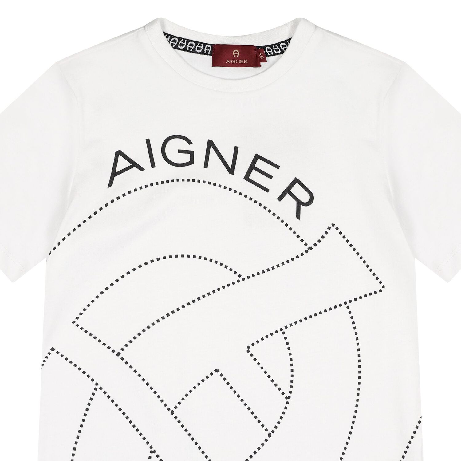Boys White Logo T-Shirt, 1, hi-res