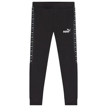 Boys Black Logo Joggers