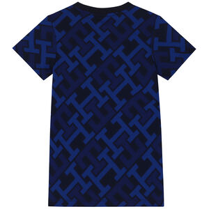Boys Blue Embroidered Logo T-Shirt