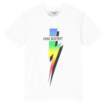 Boys White Logo T-Shirt