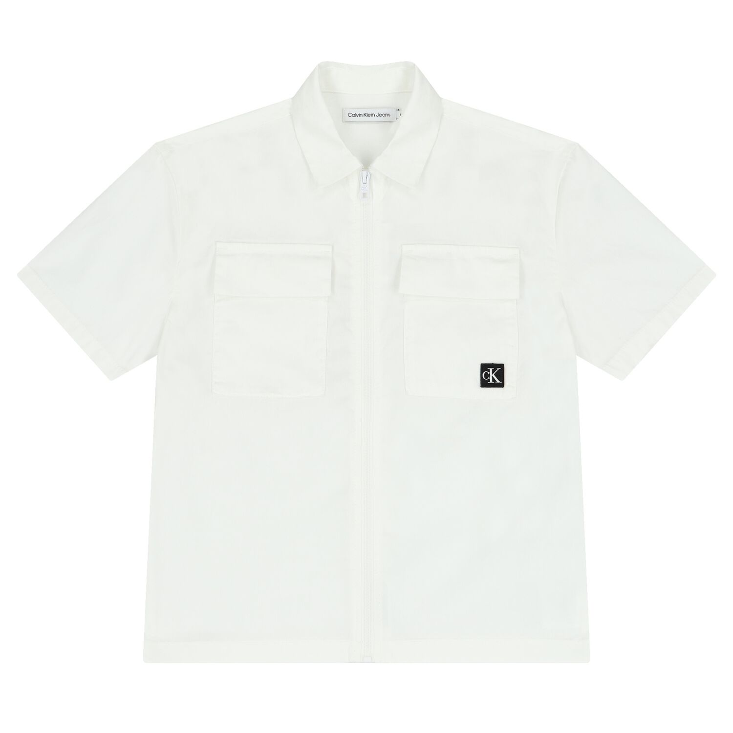 Boys White Logo Shirt, 2, hi-res image number null