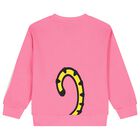 Girls Pink Tiger Logo Sweatshirt, 1, hi-res