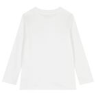 Boys White & Black Logo Long Sleeve Top ( 2 Pack ), 1, hi-res
