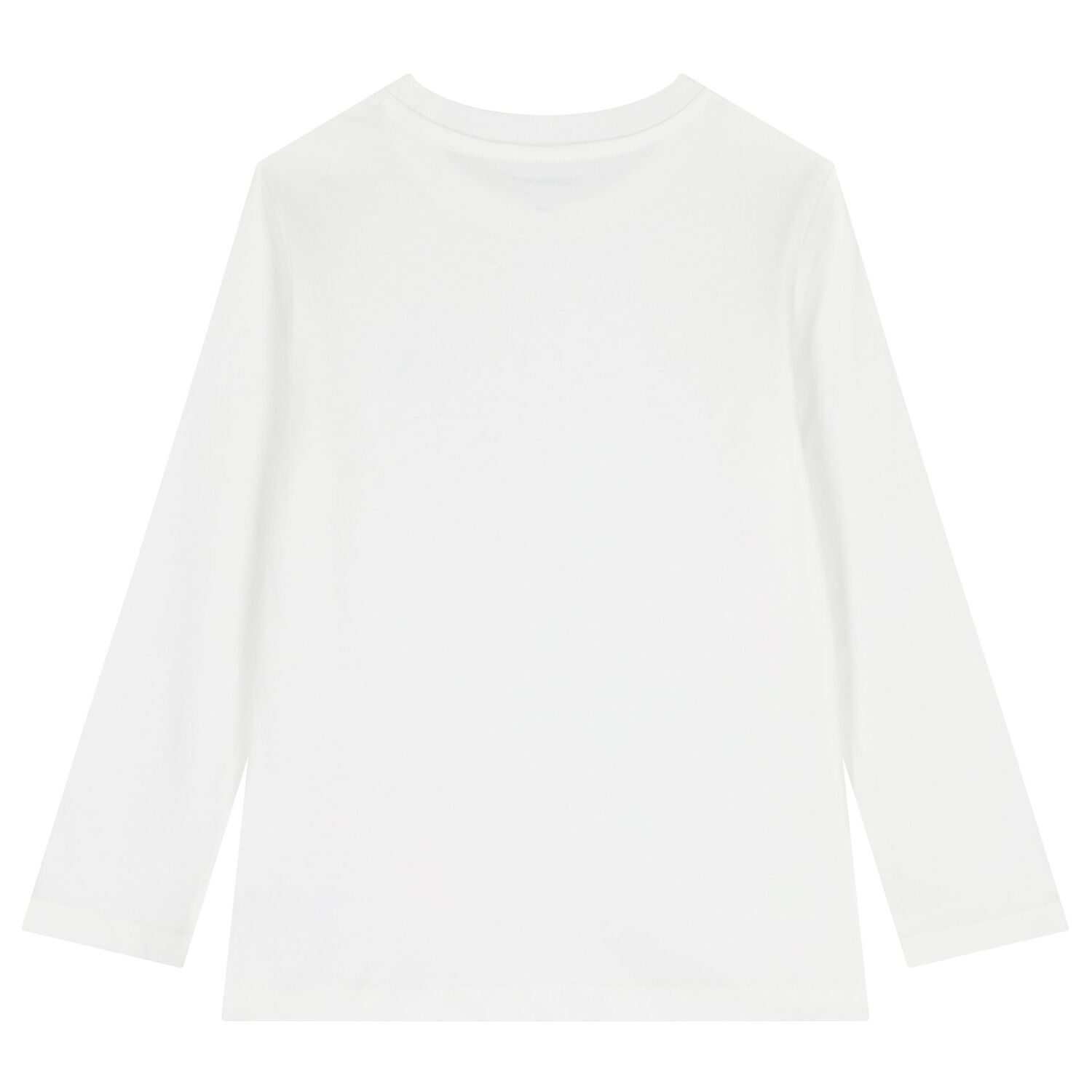 Boys White & Black Logo Long Sleeve Top ( 2 Pack ), 1, hi-res