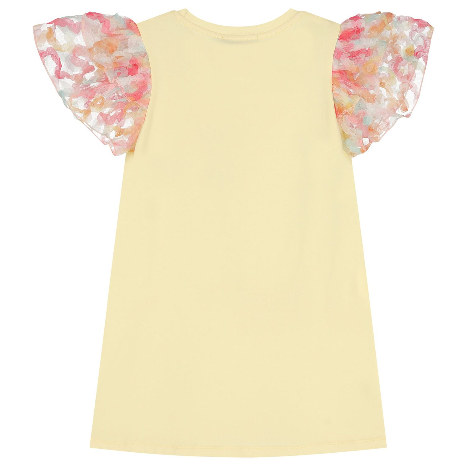 Girls Yellow Bag Logo Dress, 1, hi-res