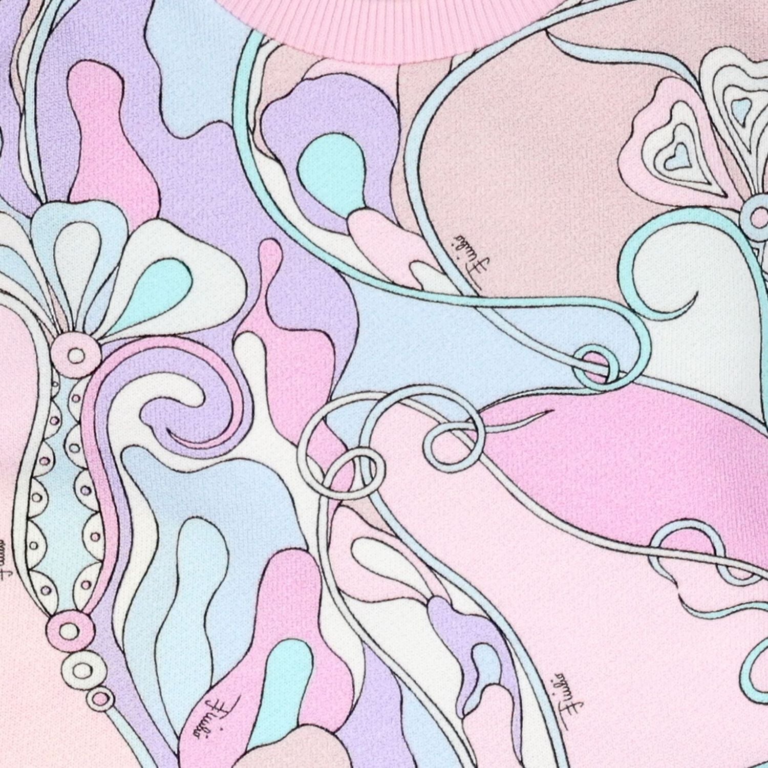 Younger Girls White, Pink & Blue Orchidee Dress, 1, hi-res