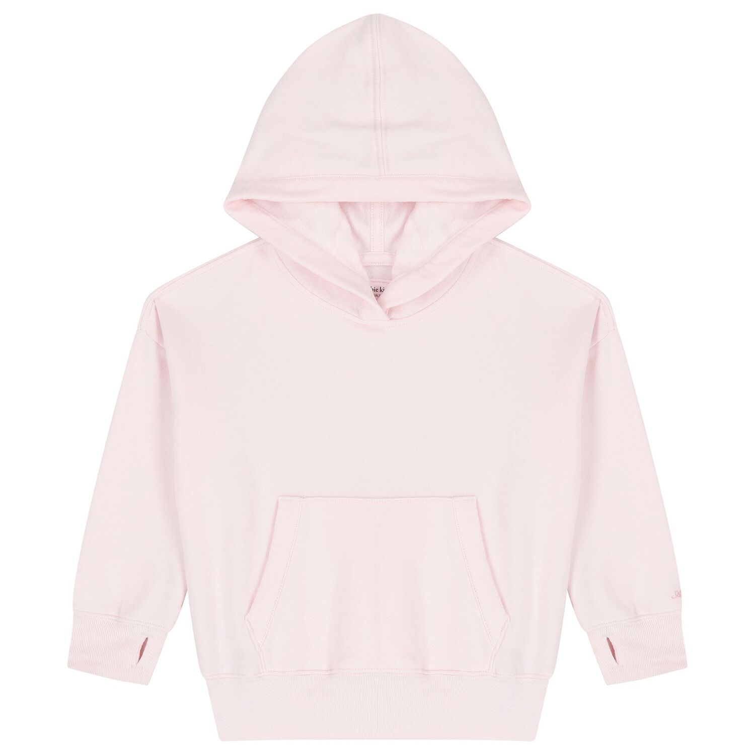 Girls Pink Logo Hooded Top, 1, hi-res