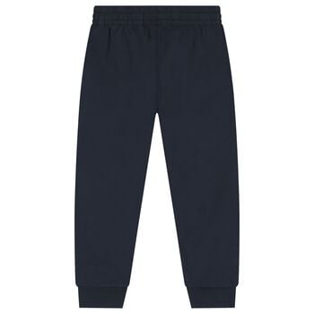 Boys Navy Blue Logo Joggers