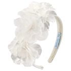 Girls Ivory Flower Headband, 2, hi-res