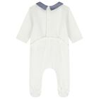 Baby Boys White & Blue Logo Babygrow Gift Set, 1, hi-res