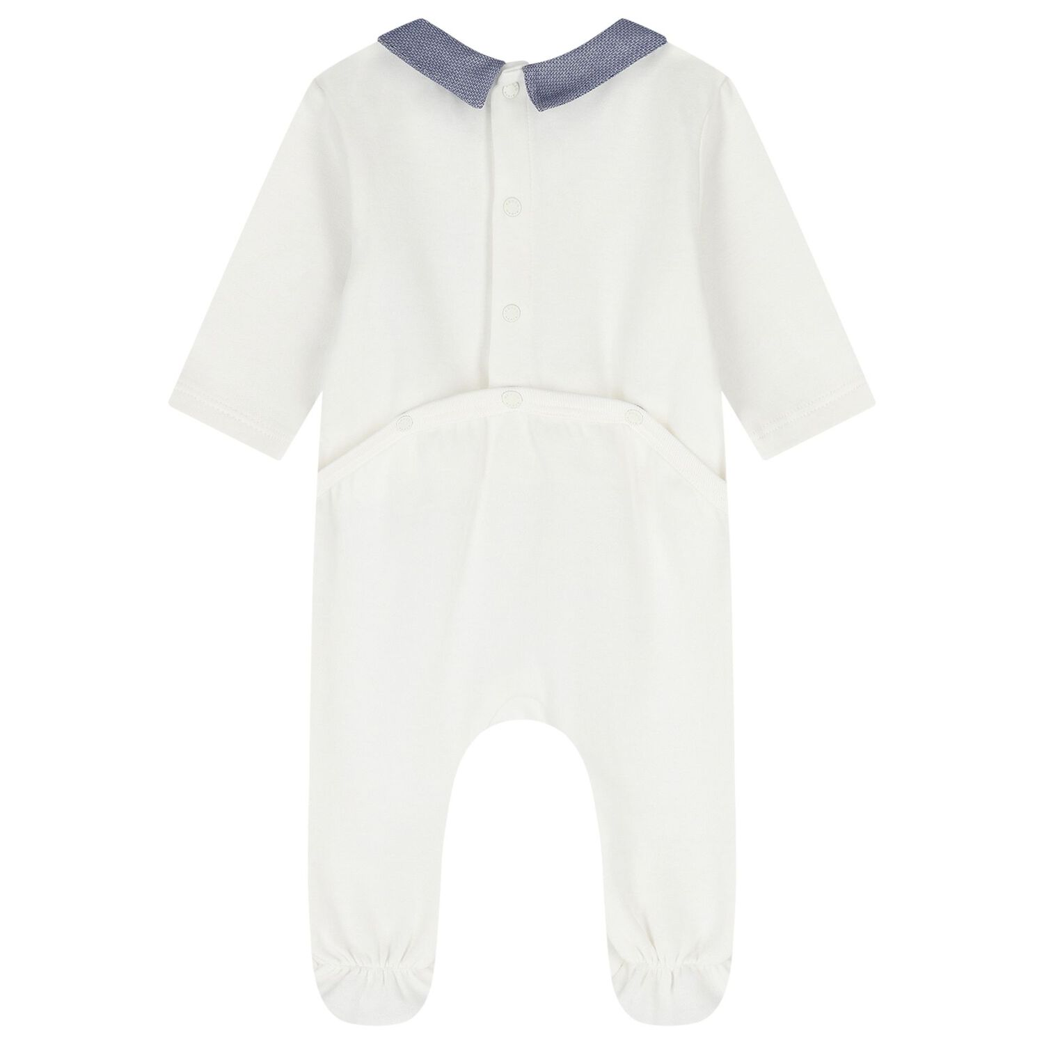 Baby Boys White & Blue Logo Babygrow Gift Set, 1, hi-res