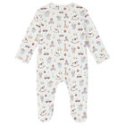 Baby Boys White Toys Babygrow Set, 1, hi-res