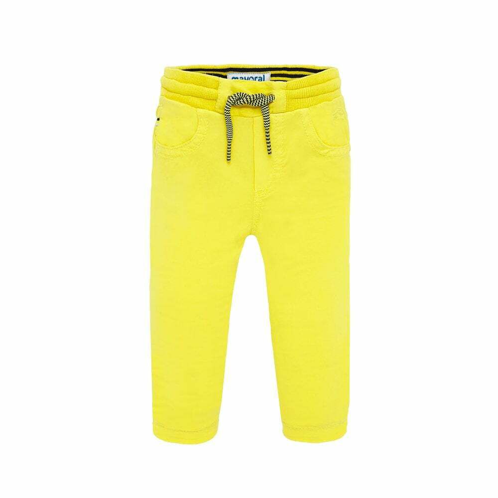 Mayoral Baby Boys Yellow Joggers Junior Couture