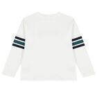 Boys White, Green & Navy Blue Tracksuit Set ( 3 Piece ), 1, hi-res