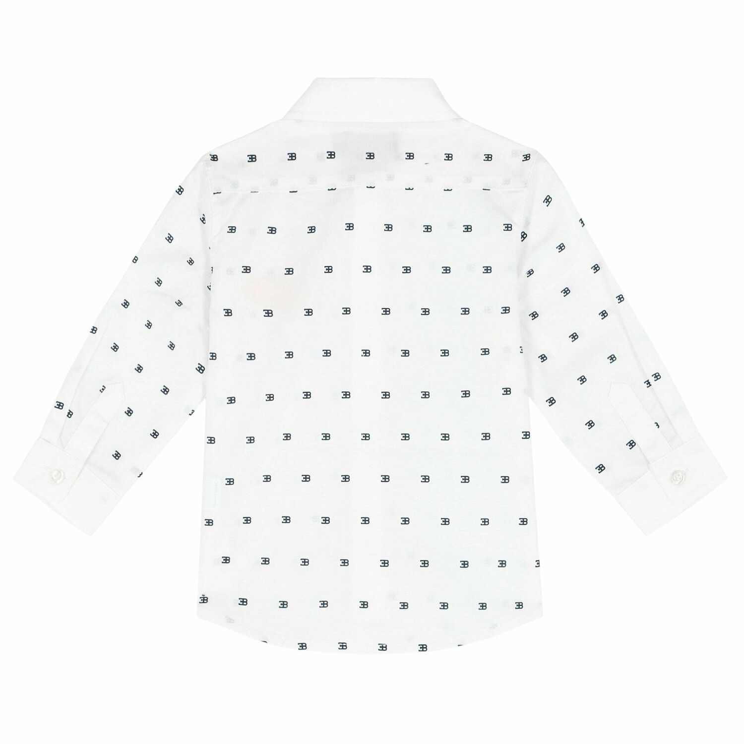 Younger Boys White Logo Shirt, 1, hi-res image number null