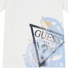 تشيرت بالشعار باللون الابيض للاولاد, 1, hi-res