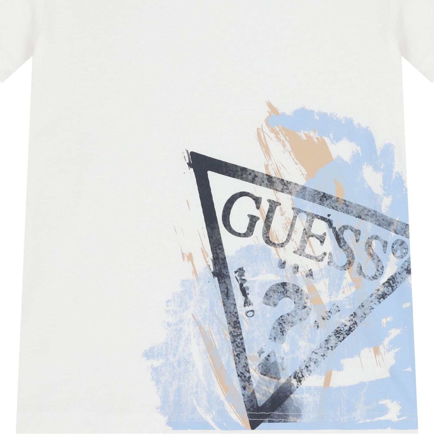 تشيرت بالشعار باللون الابيض للاولاد, 1, hi-res