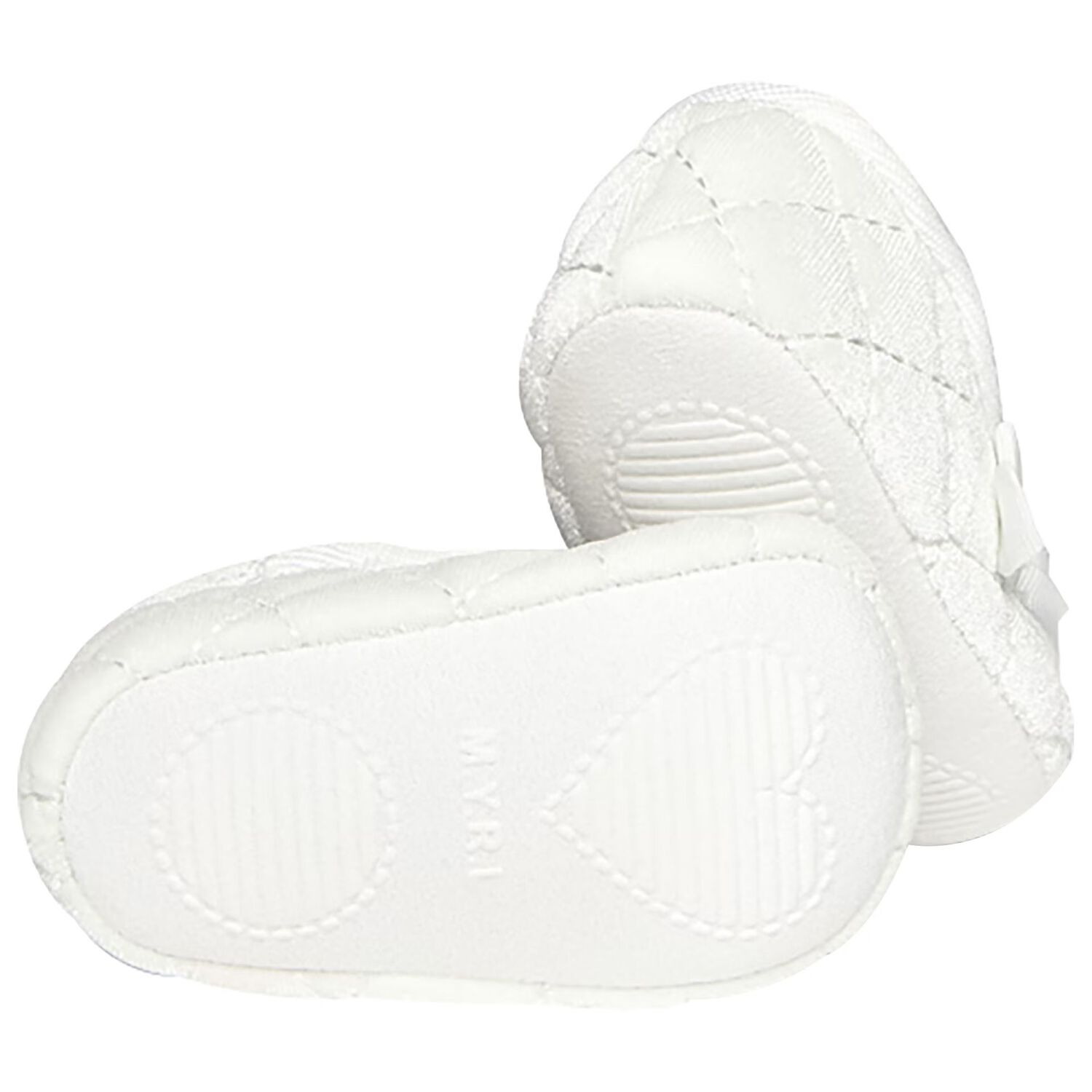 Baby Girls White Velvet Pre Walker Shoes, 1, hi-res