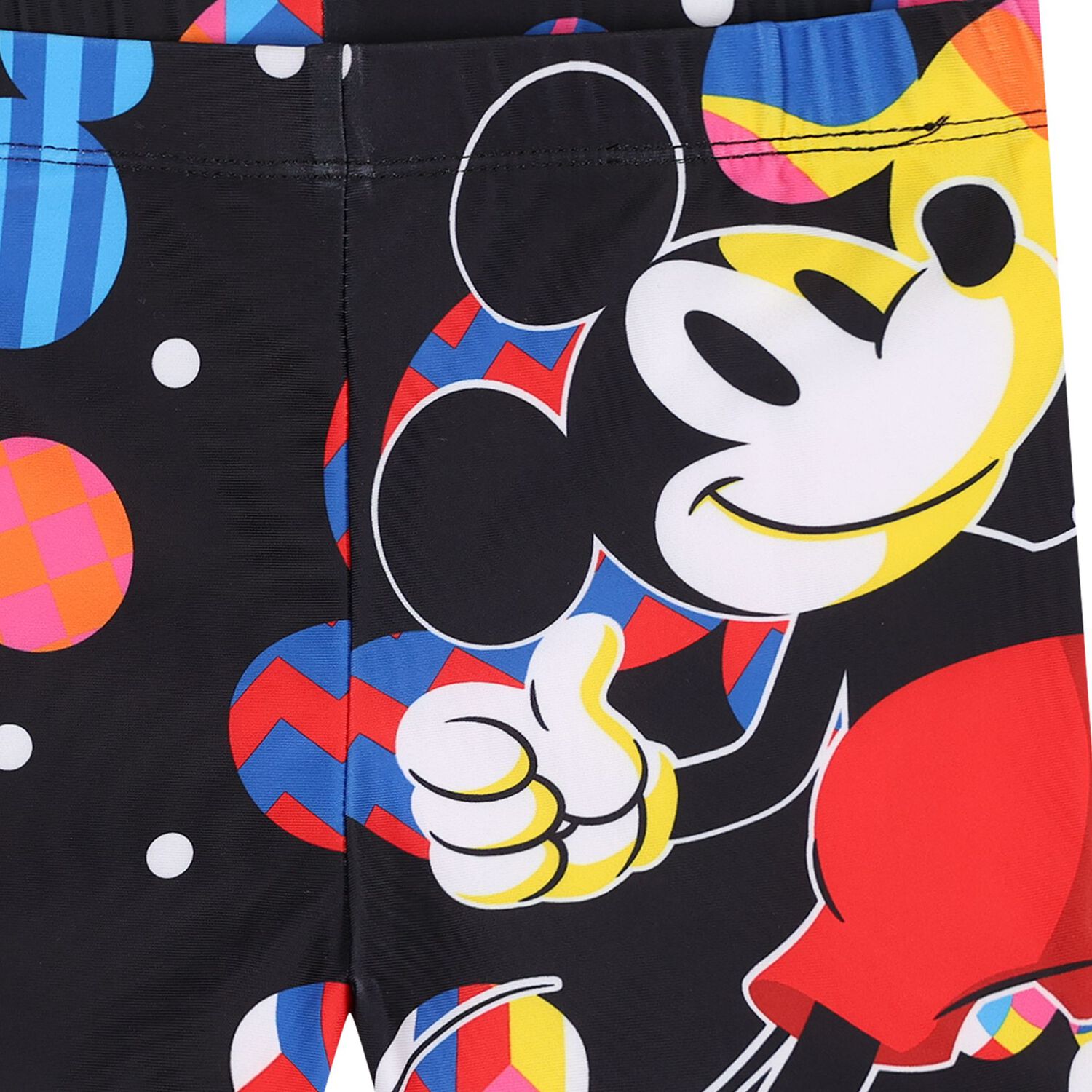 Boys Black Mickey Mouse Disney Swim Shorts, 1, hi-res