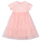 Girls Pink Tulle Dress, 1, hi-res