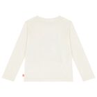 Girls Ivory Sequin Diamond Long Sleeve Top, 2, hi-res