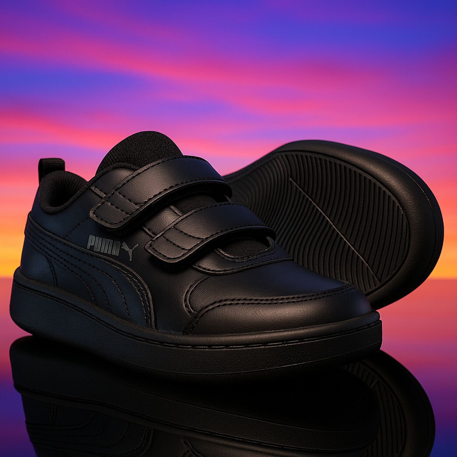 Black Courtflex Trainers, 1, hi-res image number null