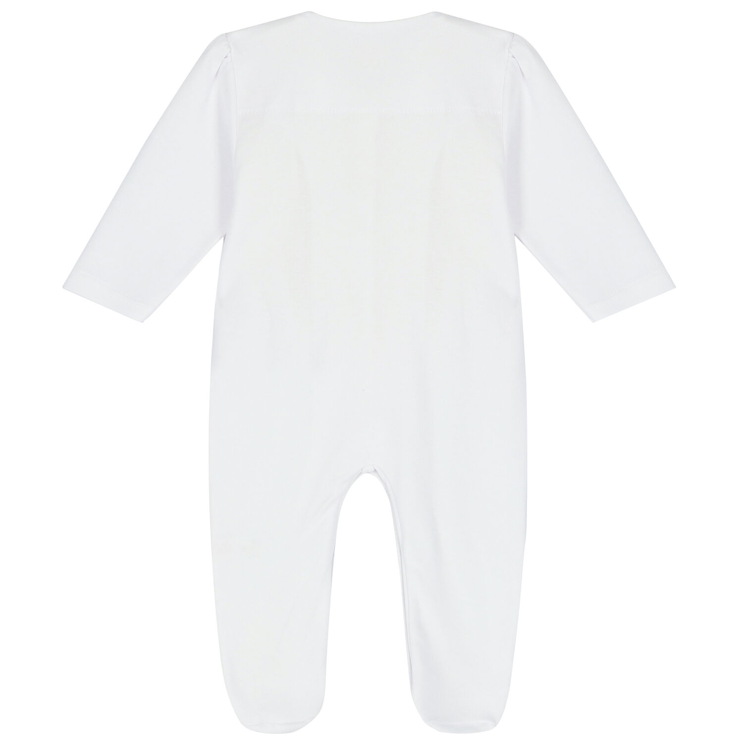Baby Girls White Floral Babygrow, 1, hi-res image number null