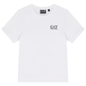 Boys White Logo T-Shirt