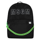 Black Logo Backpack, 2, hi-res