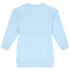 Girls Blue Logo Dress, 1, hi-res