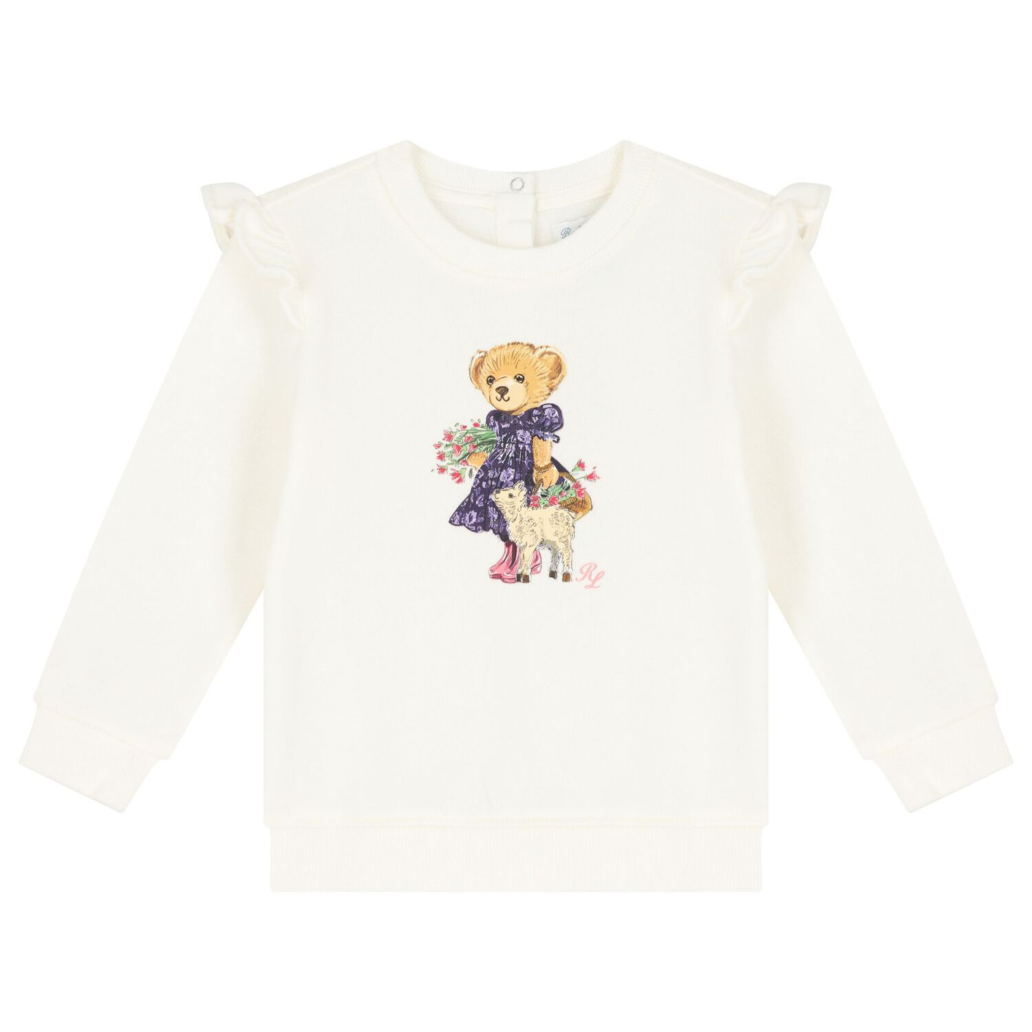Baby Girls Ivory Polo Bear Tracksuit, 1, hi-res image number null