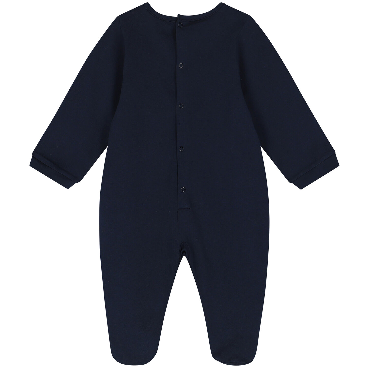 Navy Blue & Gold Logo Babygrow, 2, hi-res