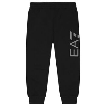 Boys Black Logo Joggers