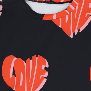 Girls Black Long Sleeve Top