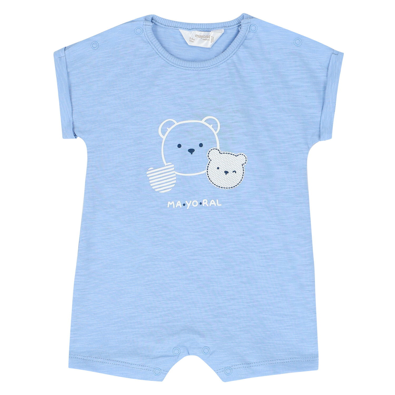 Baby Boys Blue Rompers (3 Pack), 1, hi-res image number null