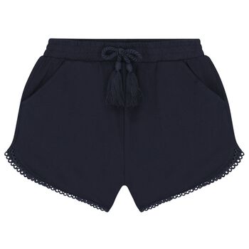 Girls Navy Blue Shorts