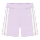 Younger Girls Ivory & Purple Disney Shorts Set, 1, hi-res