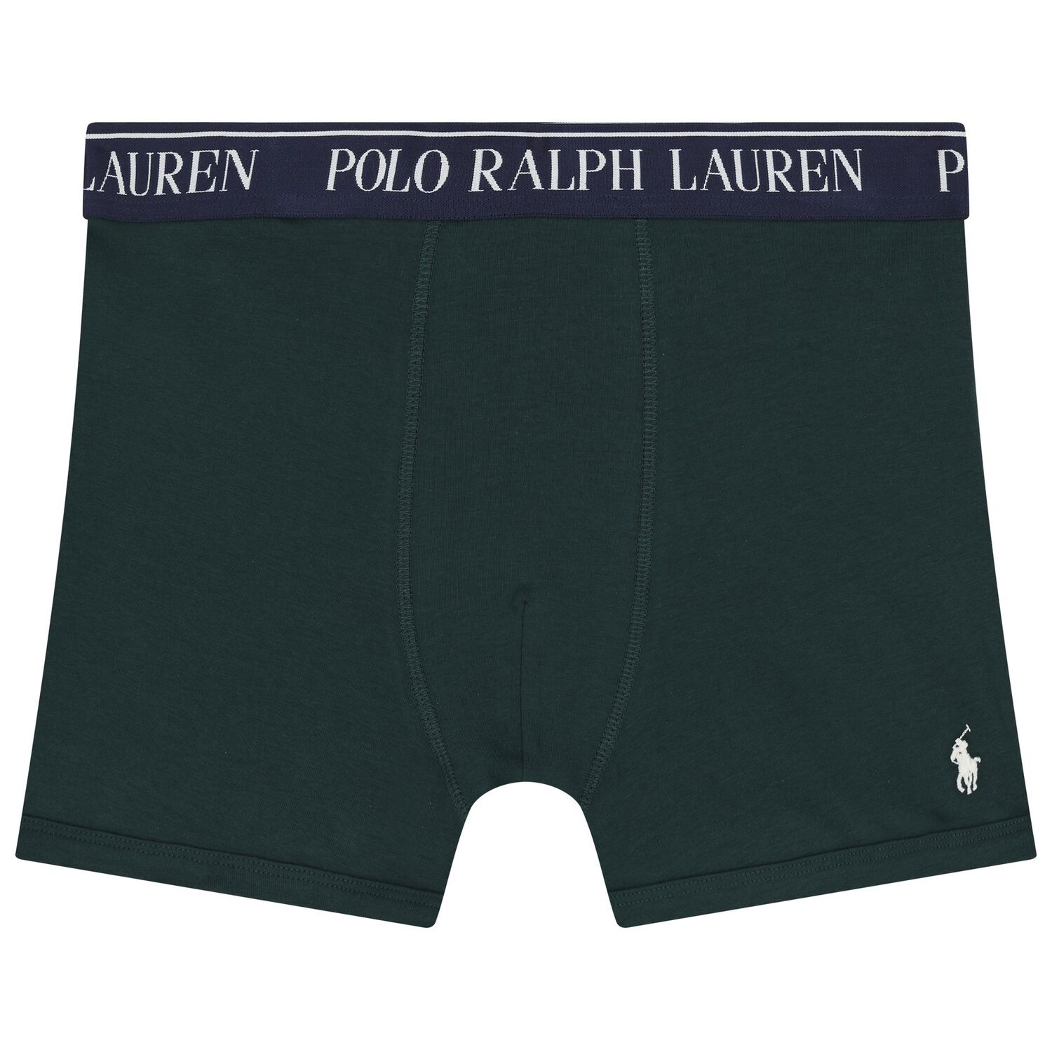 Boys Green & Navy Blue Logo Boxer Shorts ( 3-Pack ), 3, hi-res