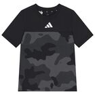 Black & Grey Logo Camouflaged T-Shirt, 1, hi-res