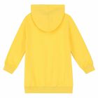 Girls Yellow Sweatshirt Dress, 1, hi-res