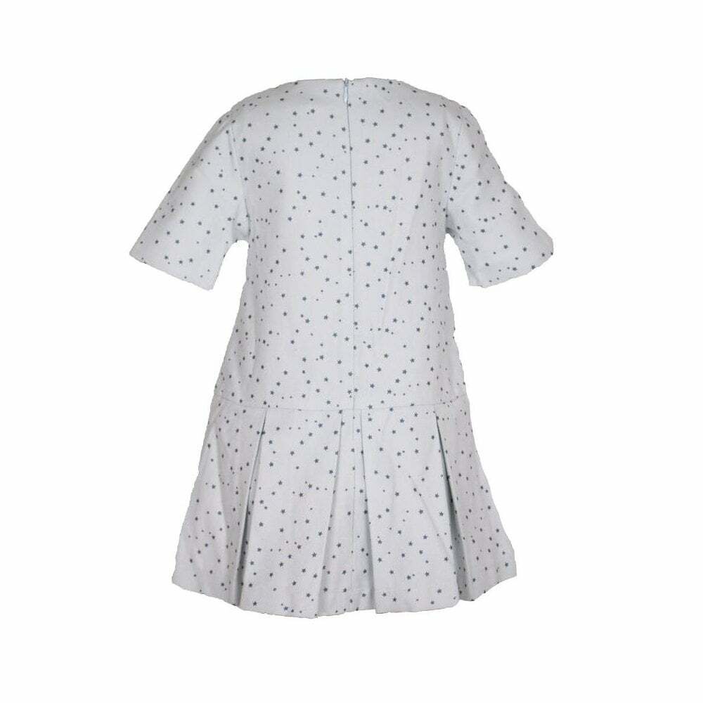 Girls Blue Star Print Dress 