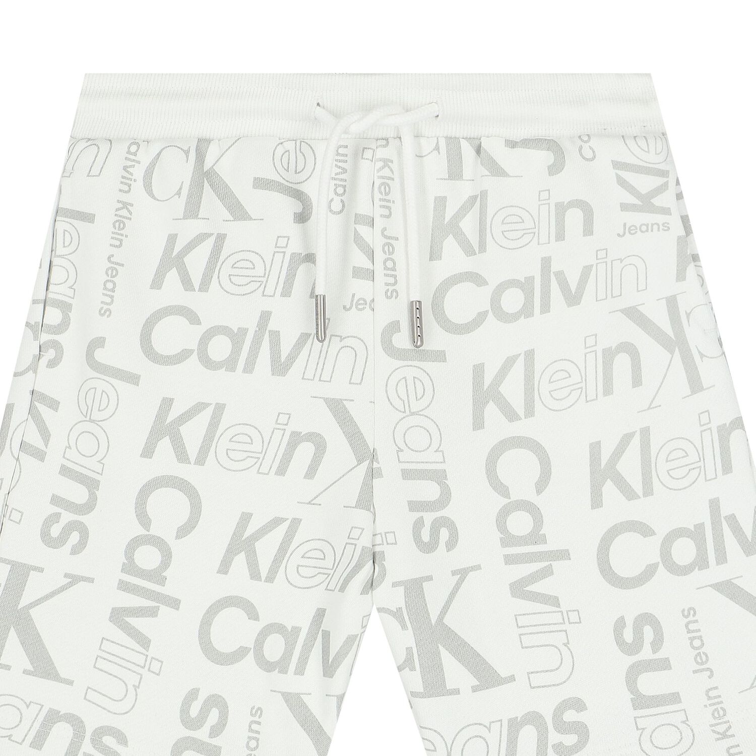 Boys White & Grey Logo Shorts, 1, hi-res image number null