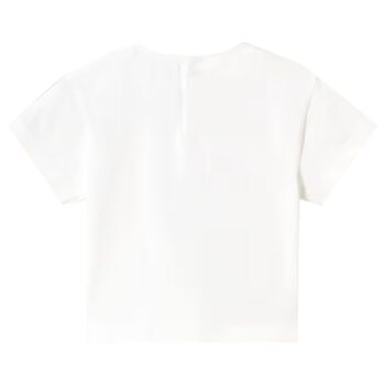 Younger Girls White Cherry T-Shirt