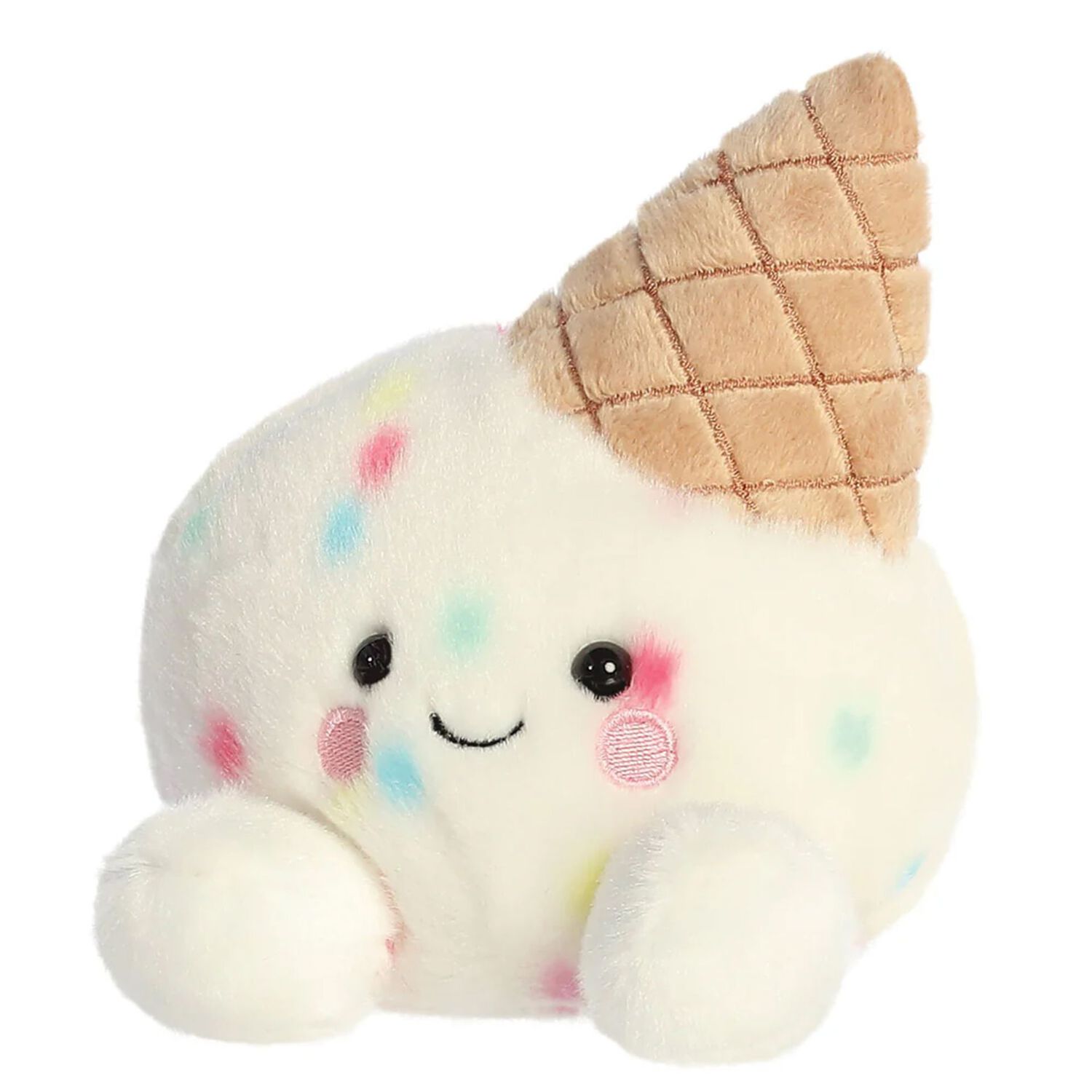 Palm Pals Ivory Sprinkle Ice Cream Soft Toy ( 13cm ), 1, hi-res
