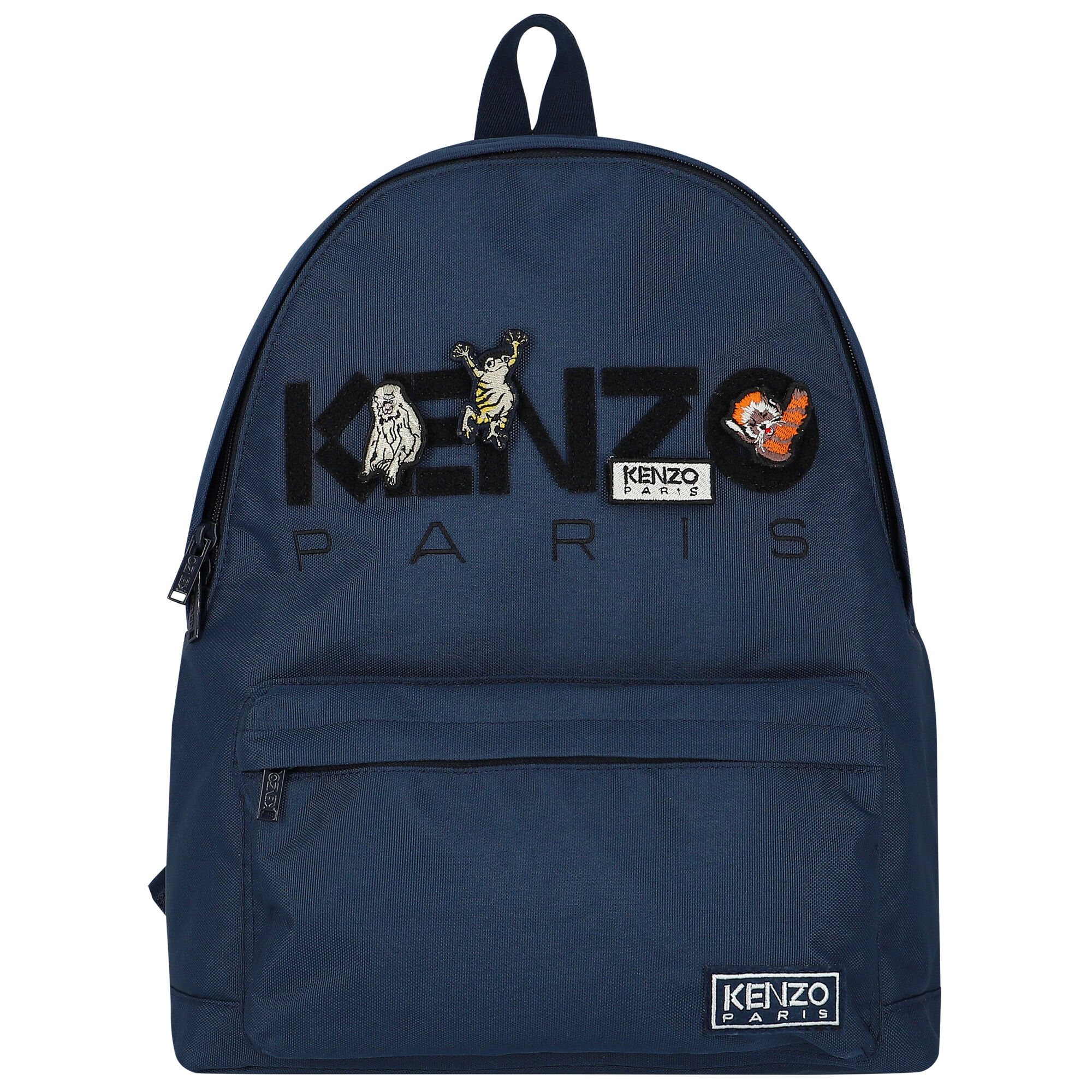 KENZO KIDS Navy Blue Logo Backpack Junior Couture Bahrain
