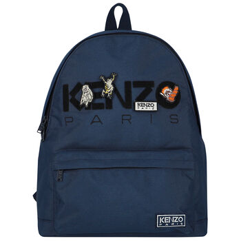 Navy Blue Logo Backpack