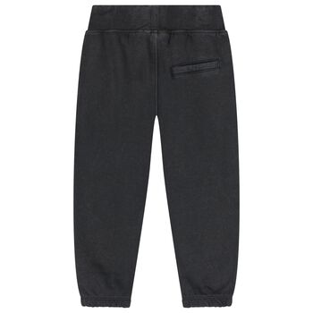 Boys Black Logo Joggers