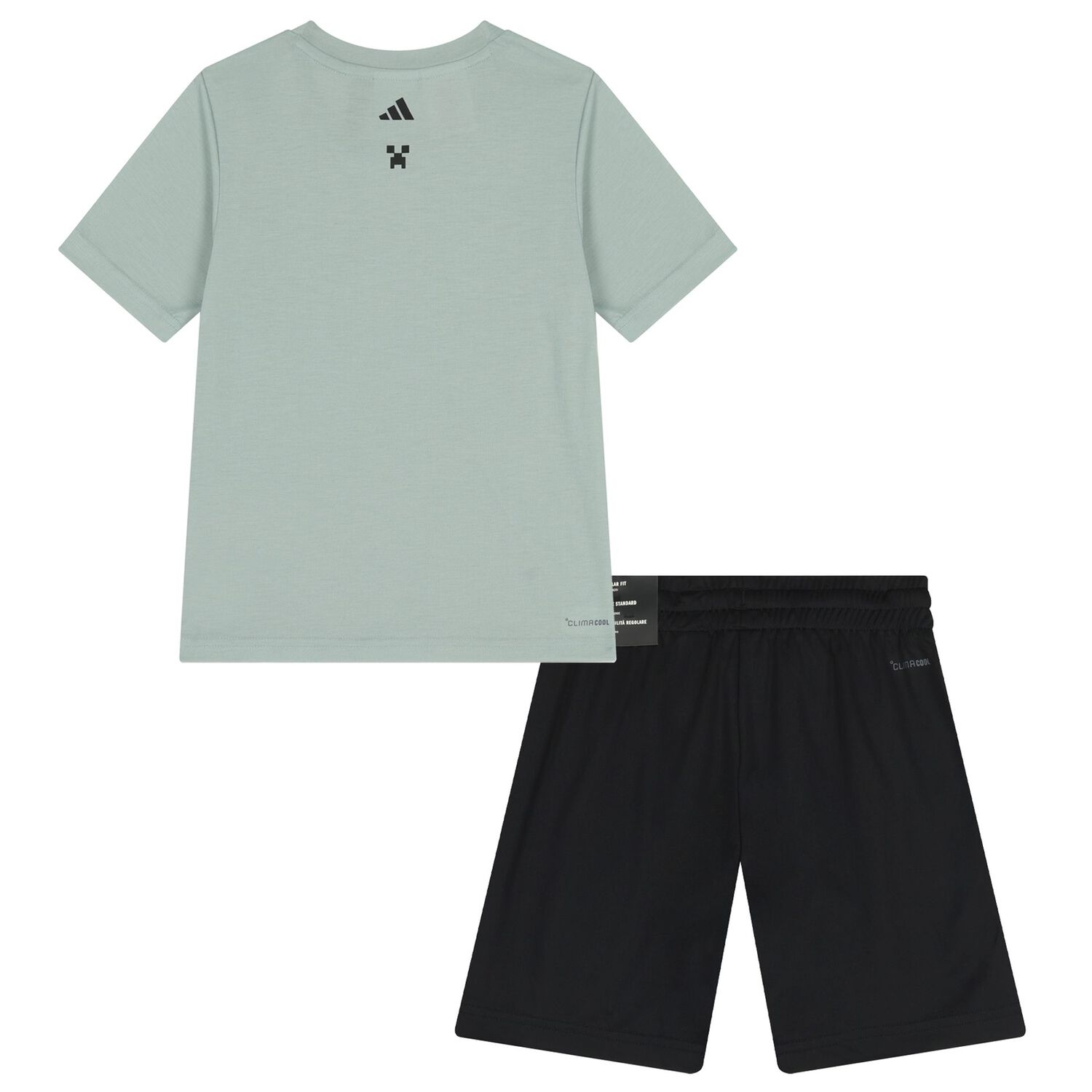 Boys Green & Black Minecraft Shorts Set, 1, hi-res